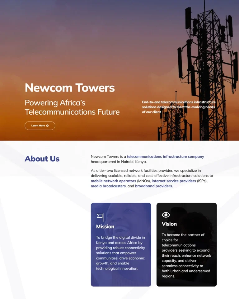 Newcom Towers Website