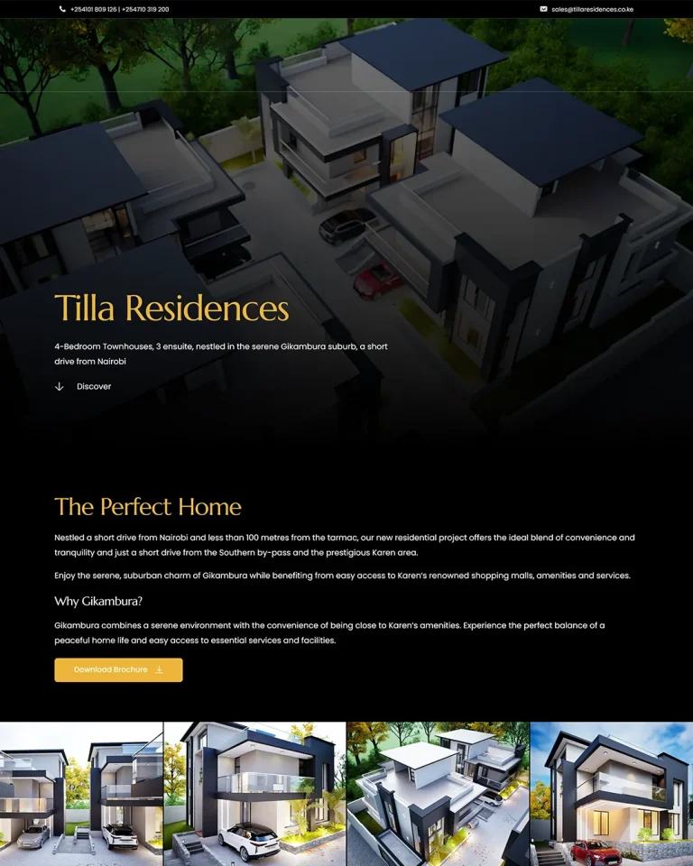 Tilla Residences Website